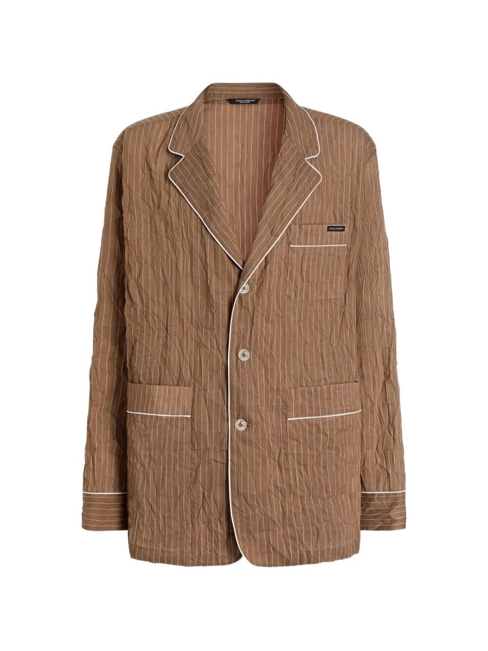 Dolce & Gabbana Camicia a righe - Marrone