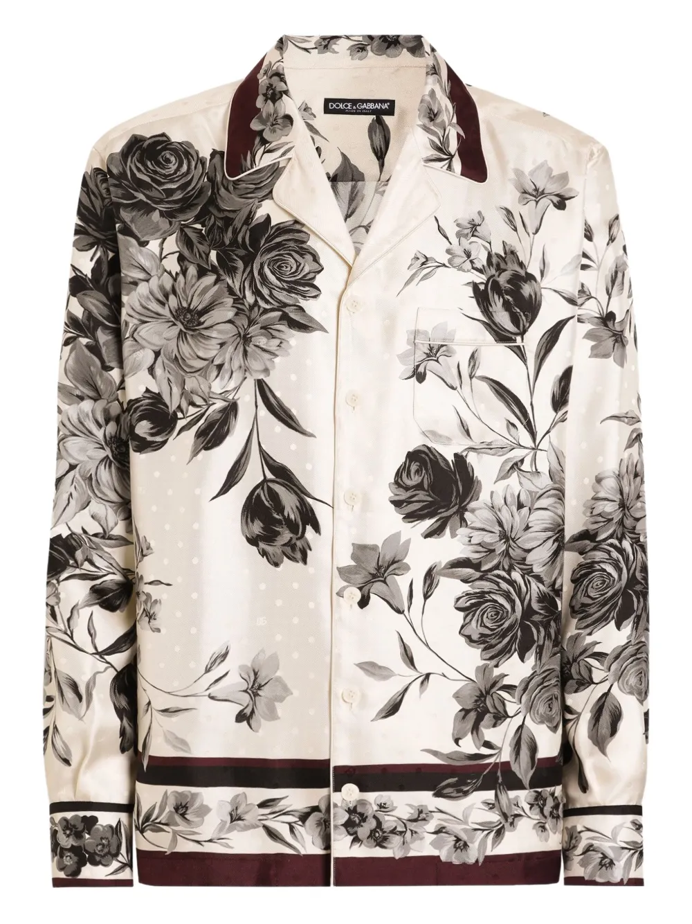 Dolce & Gabbana Camicia a fiori | toni neutri | Image 1