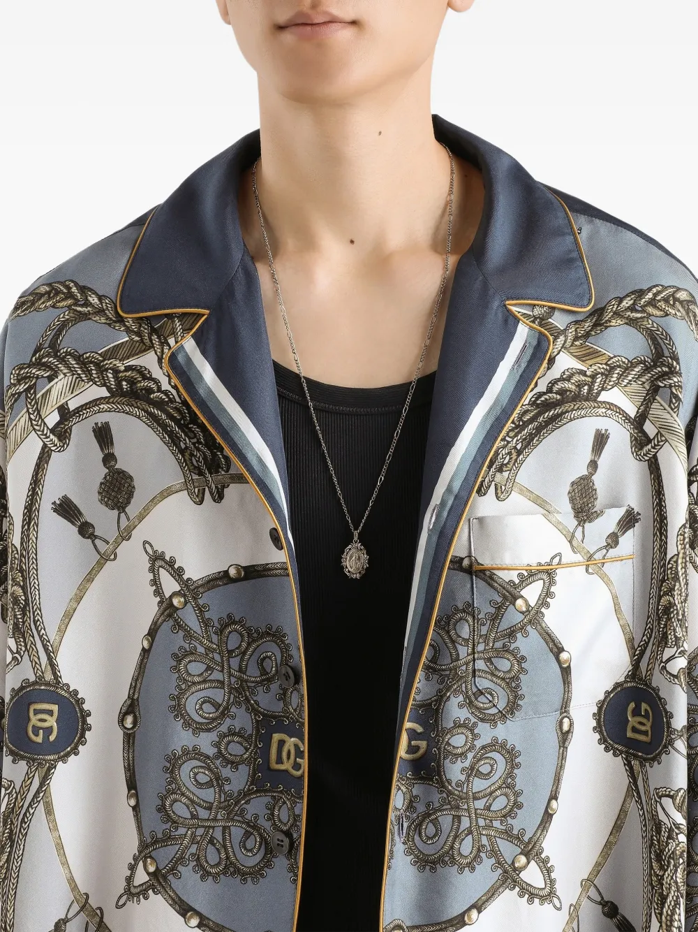 Dolce & Gabbana Overhemd met print Blauw