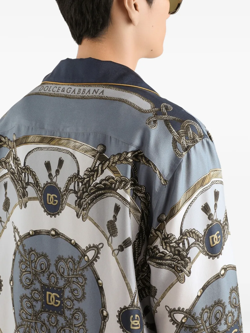 Dolce & Gabbana Overhemd met print Blauw