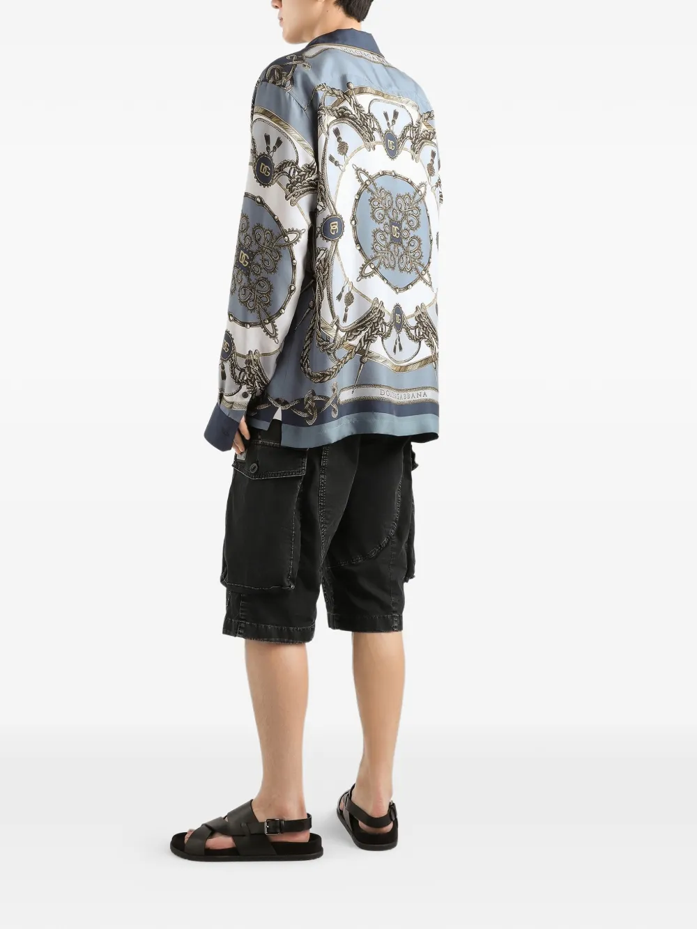 Dolce & Gabbana Overhemd met print Blauw