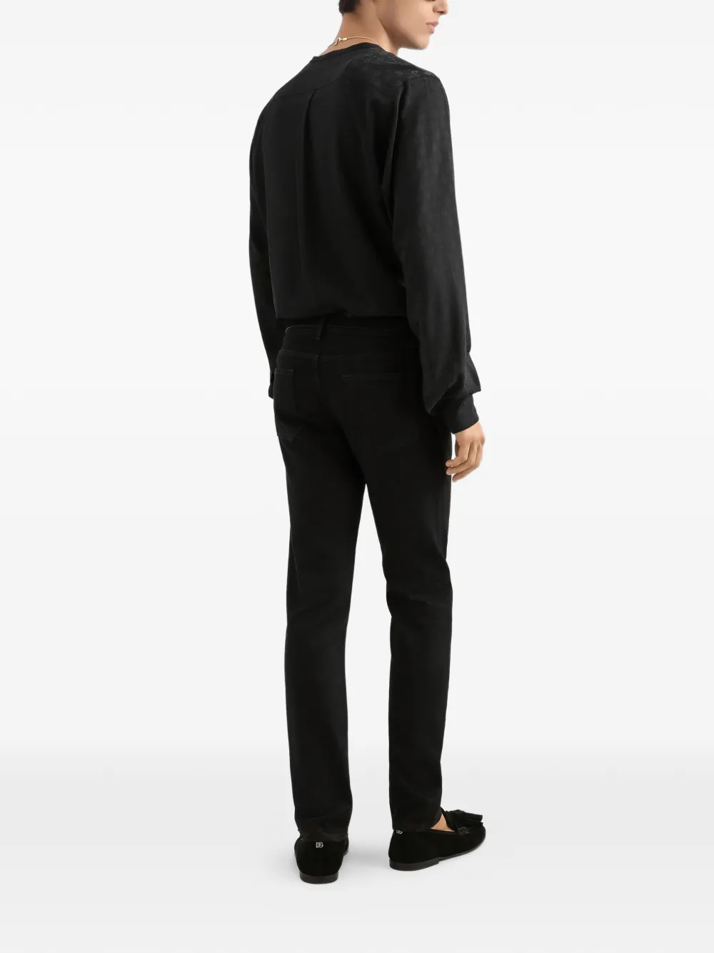 Dolce & Gabbana Martini overhemd met patroon Zwart
