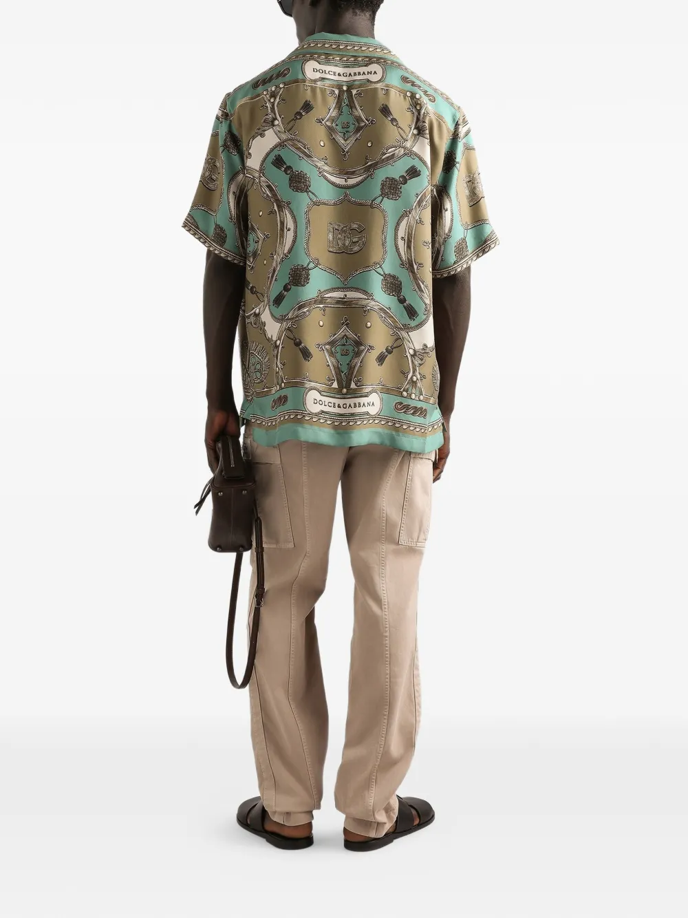  Dolce & Gabbana Graphic-print Shirt - Green 