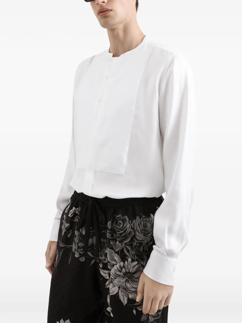 Dolce & Gabbana Zijden twill Martini blouse Wit