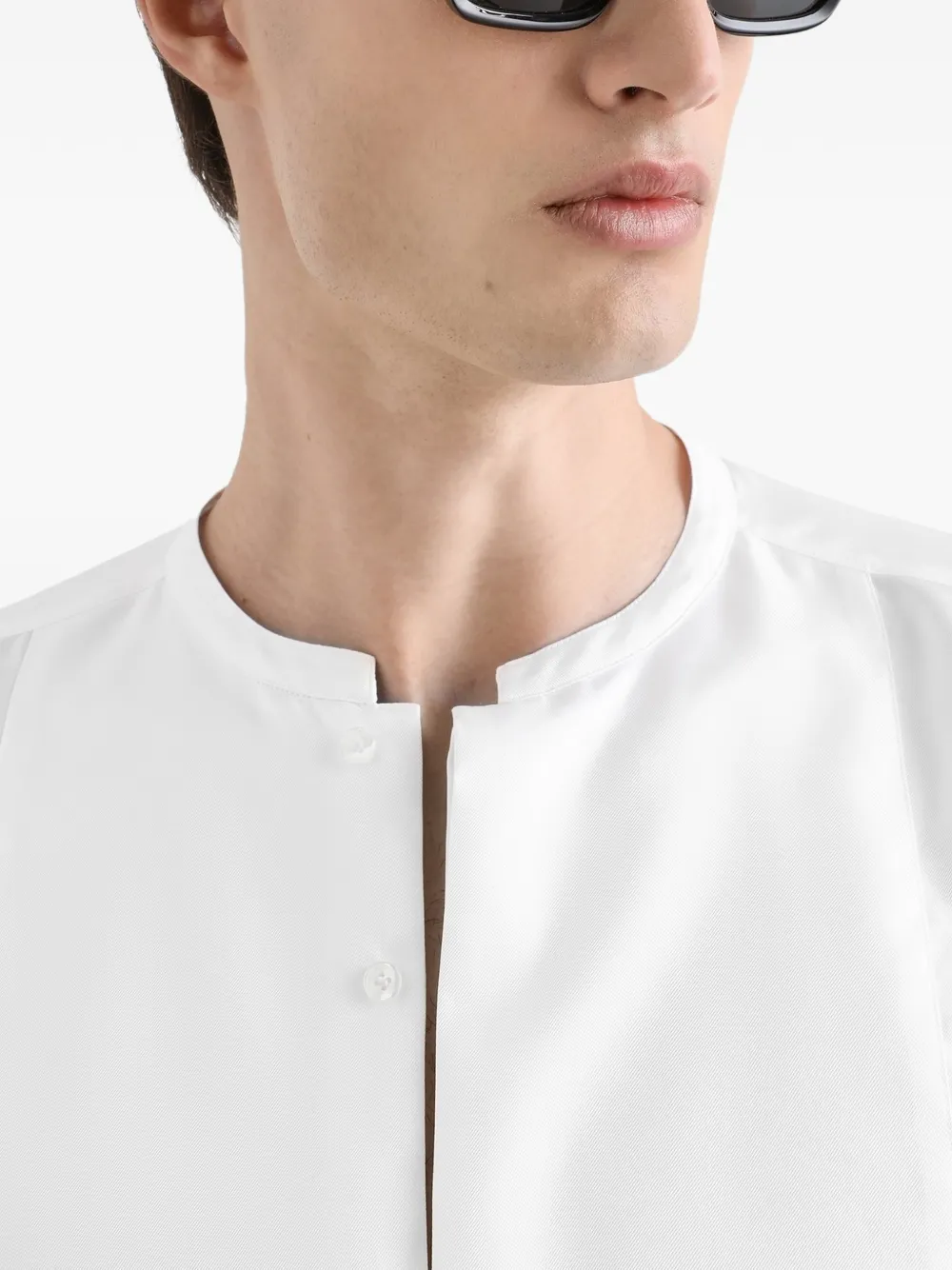 Dolce & Gabbana Zijden twill Martini blouse Wit