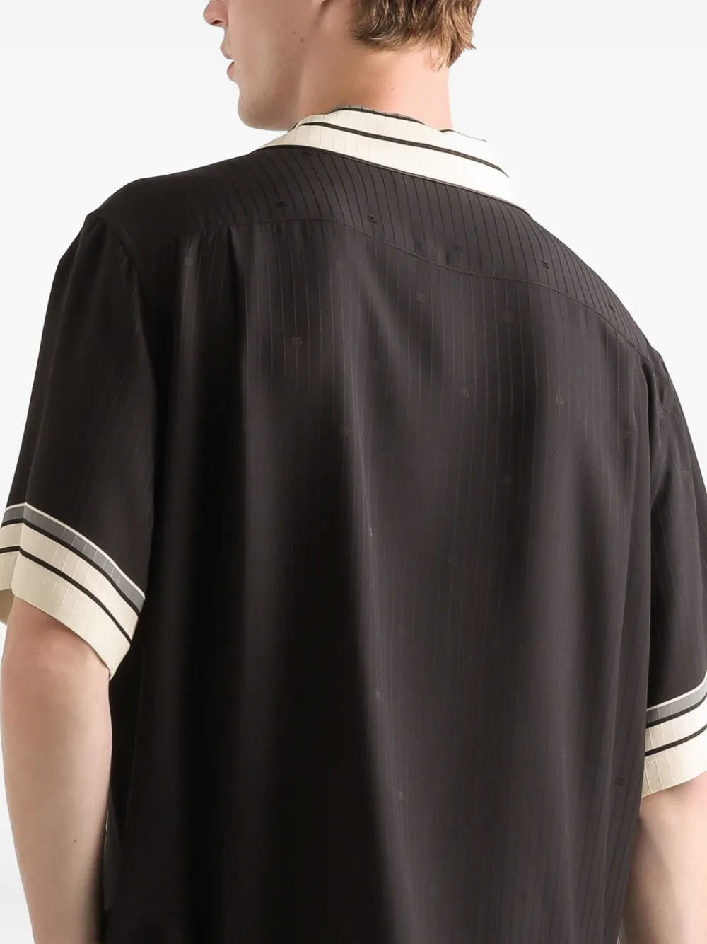 Dolce & Gabbana Overhemd met gestreept detail Zwart