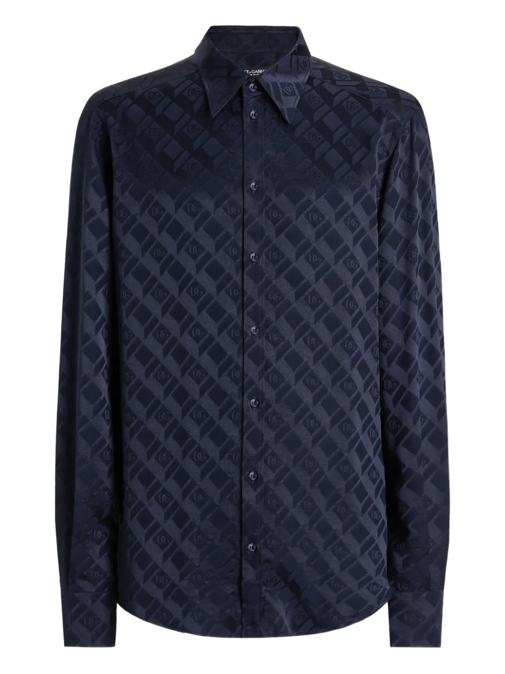 Dolce & Gabbana camisa con monograma | azul | Image 1