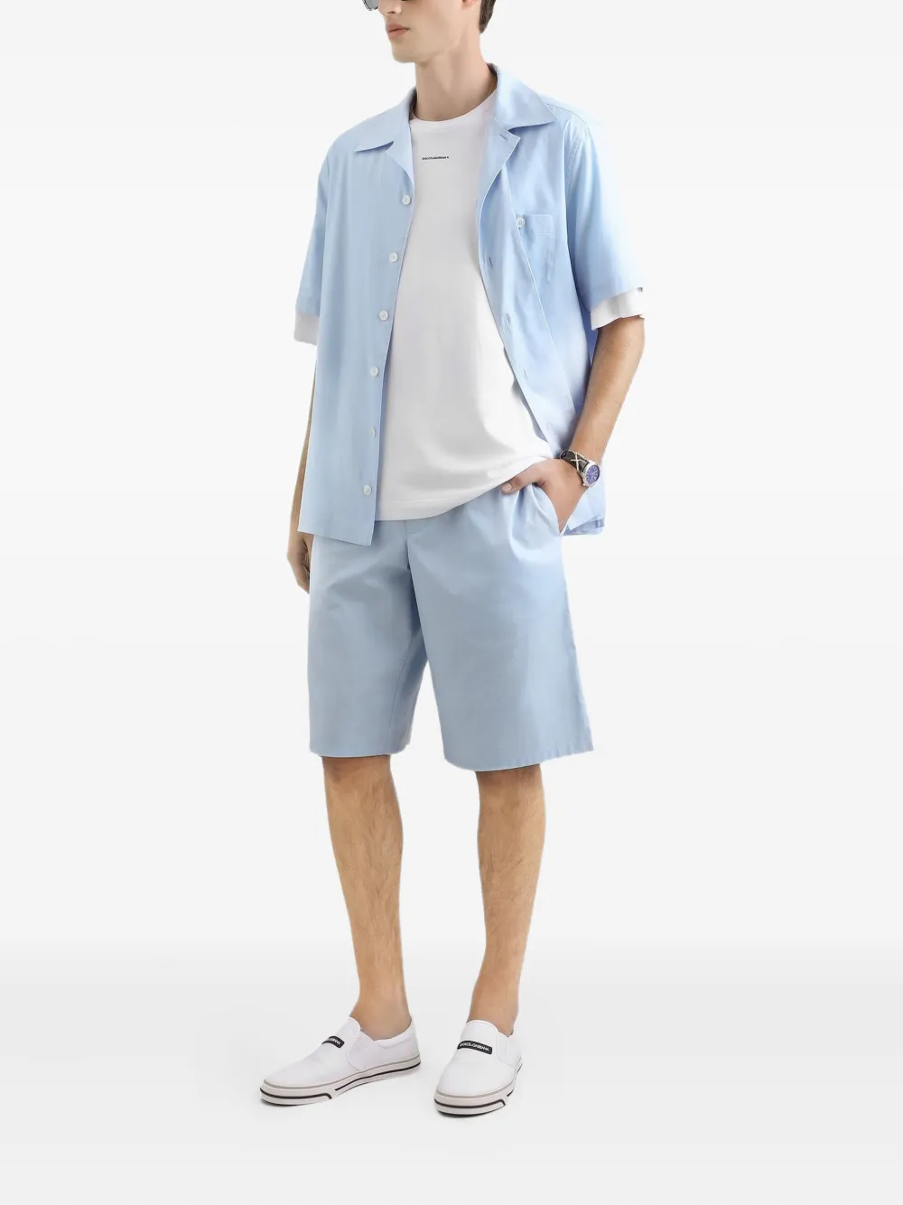 Dolce & Gabbana Overhemd met zak - Blauw