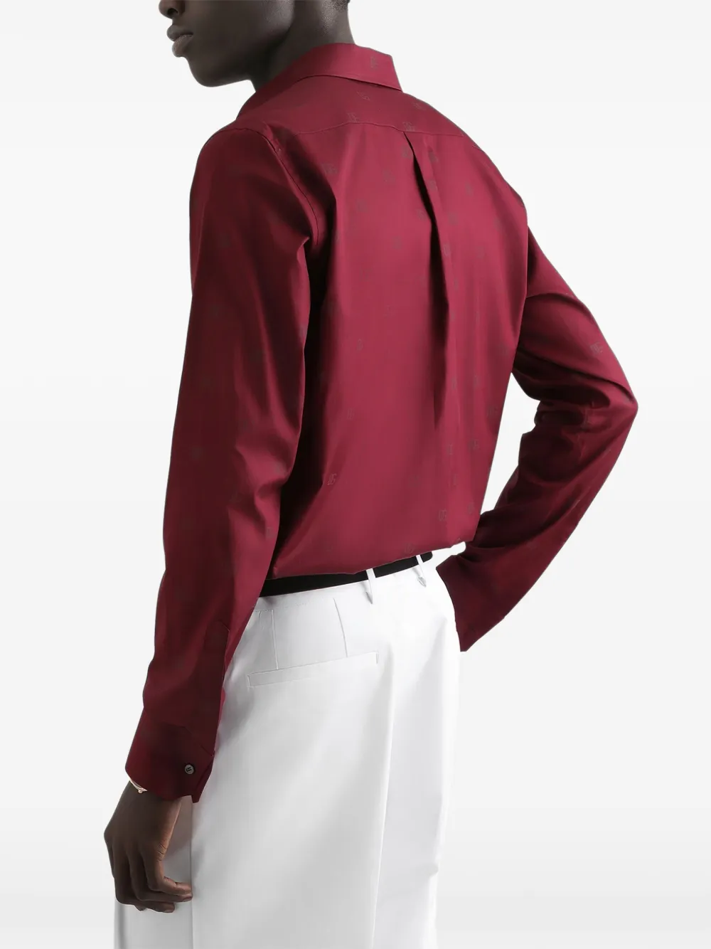 Dolce & Gabbana Martini popeline overhemd met logo-print Rood