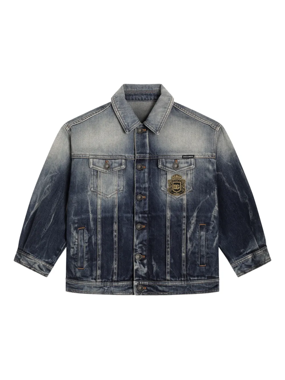Dolce & Gabbana Kids Giacca denim - Blu
