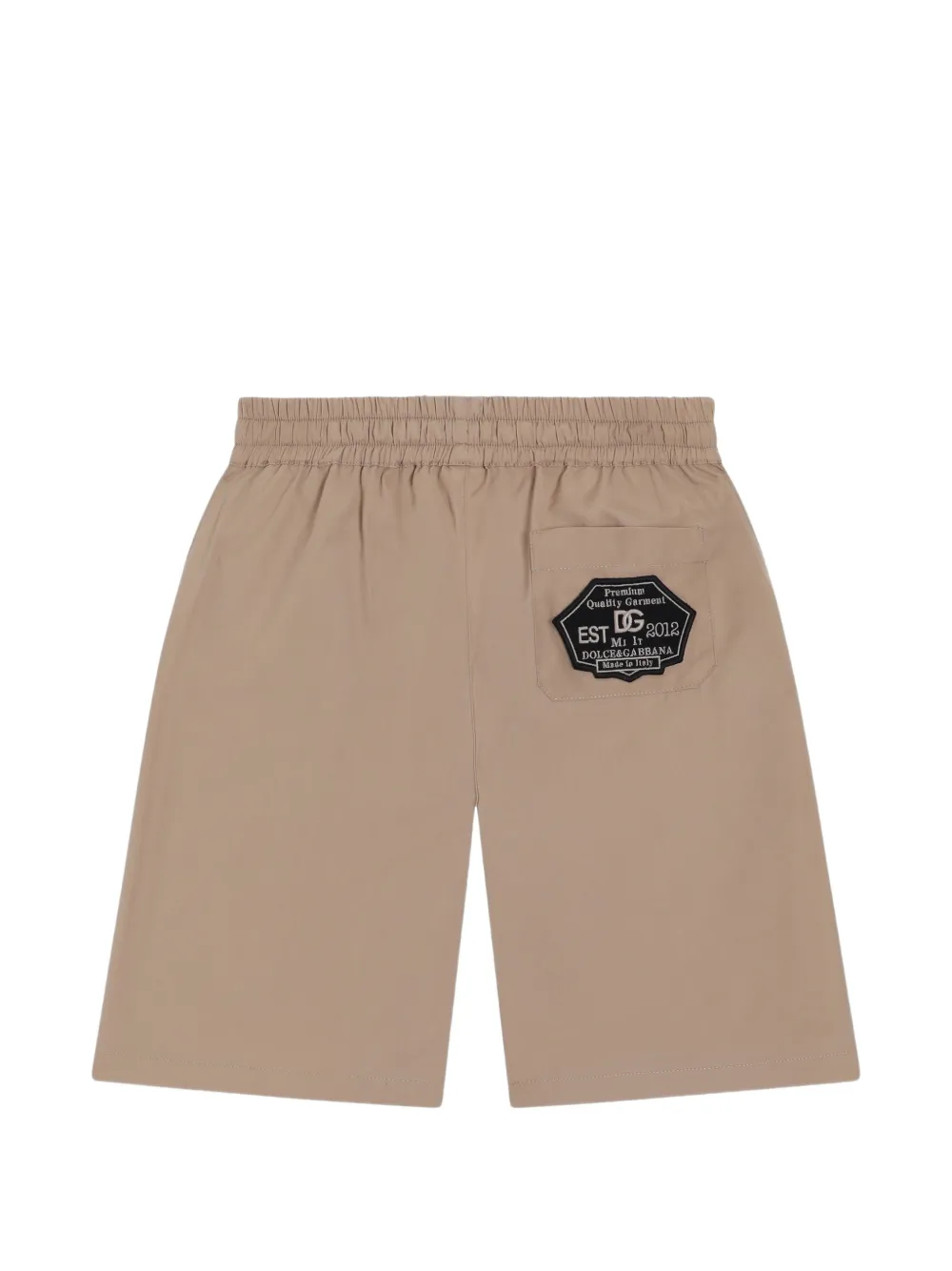 Dolce & Gabbana Kids Shorts met logopatch Beige