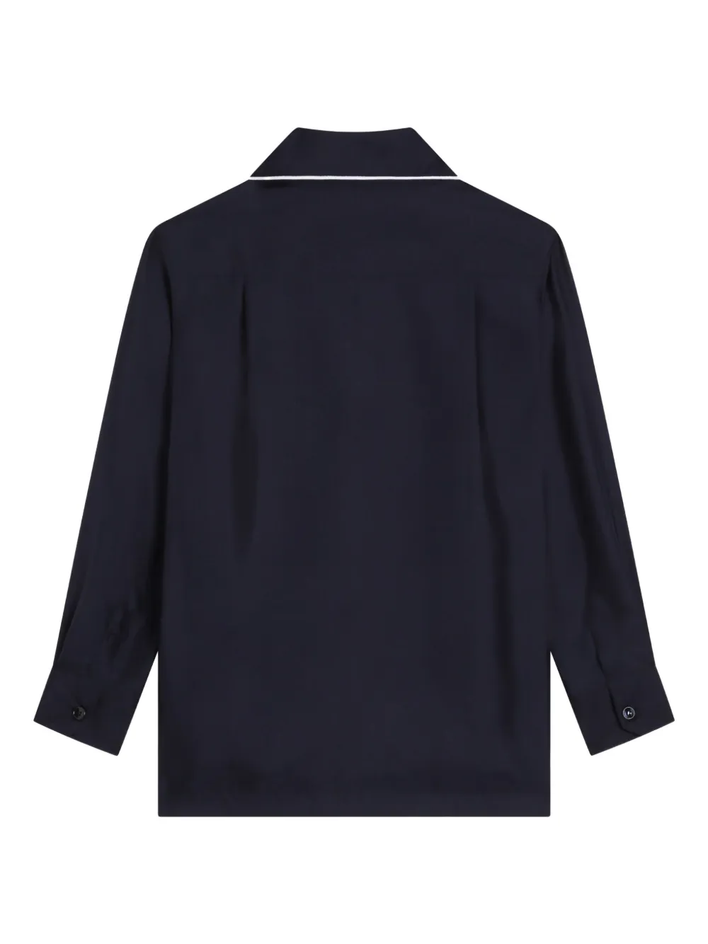 Dolce & Gabbana Kids Sweater met geborduurd logo en afwerking Blauw