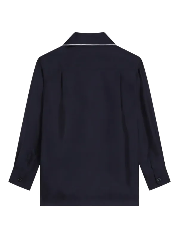 Chemise Coton Bleu Manches Longues Dolce & Gabbana Enfant Garçon – Taille 7/8 Ans – Neuve Avec étiquette