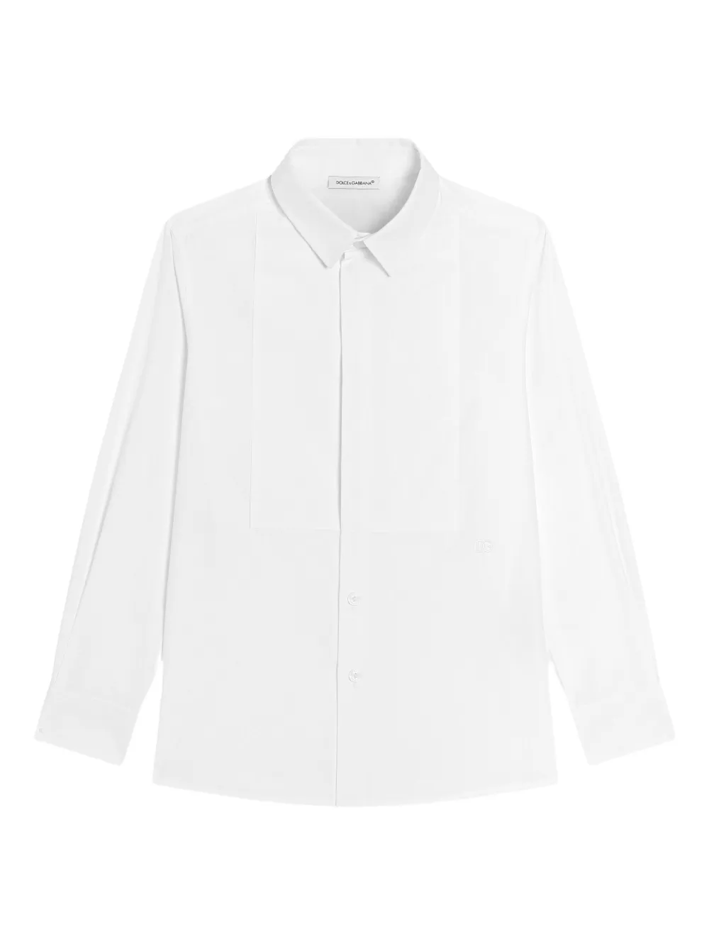 Dolce & Gabbana Kids Camicia in cotone con bottoni - Bianco