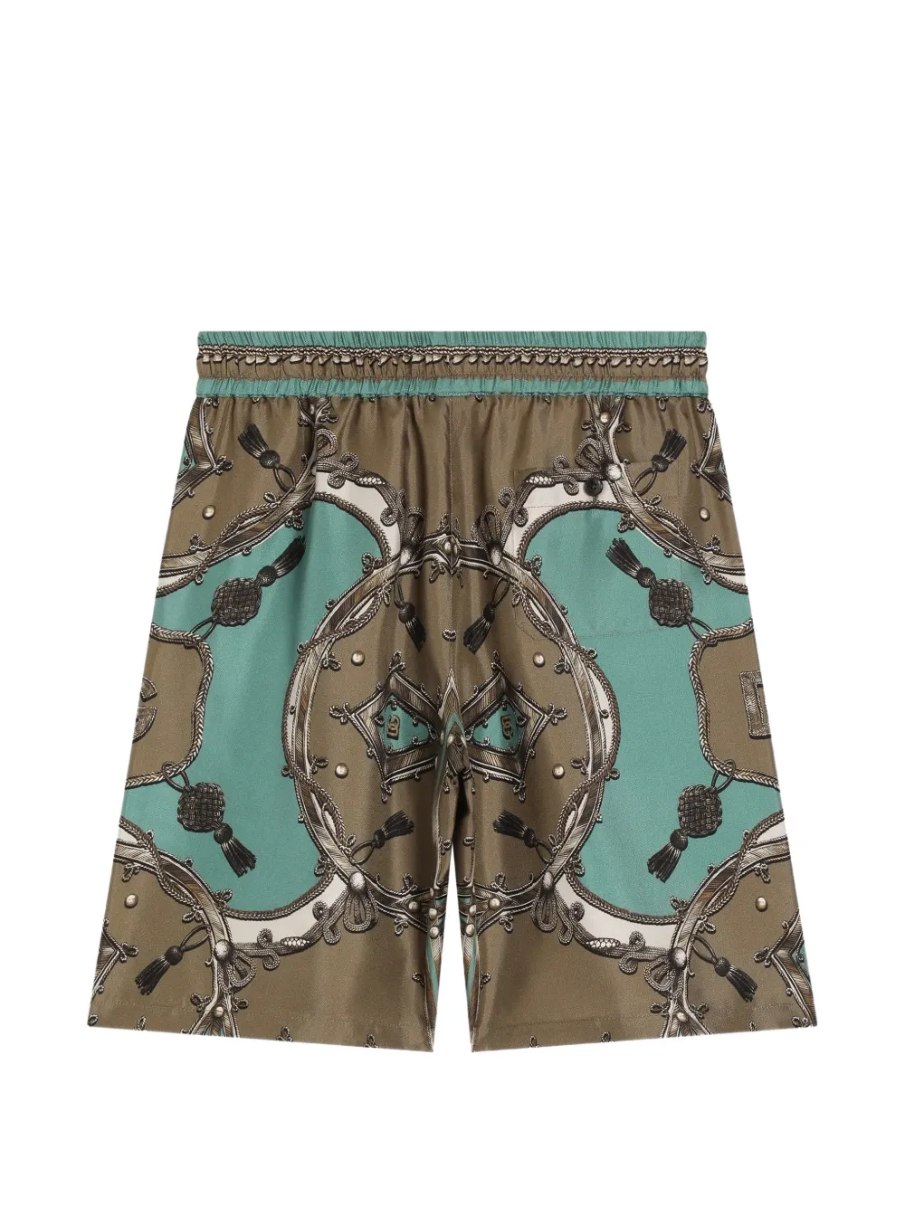 Dolce & Gabbana Kids Graphic-pattern Short - Brown 