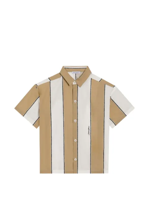 Dolce & Gabbana Kids   camisa de popelina con estampado a rayas