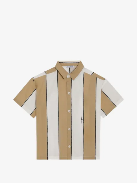 Dolce & Gabbana Kids Gestreiftes Popeline-Hemd