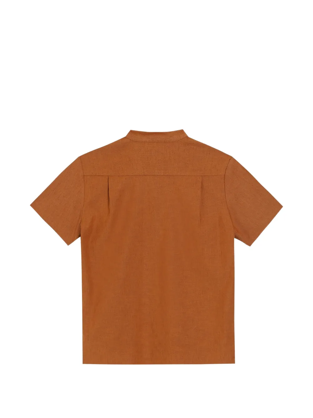 Dolce & Gabbana Kids Katoenen en linnen canvas shirt Bruin