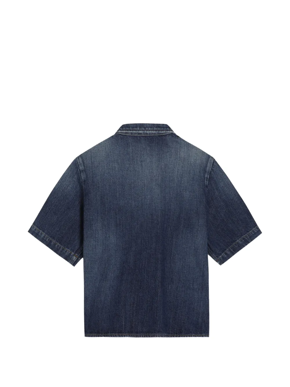  Dolce & Gabbana Kids Denim Shirt With Patch - Blue 