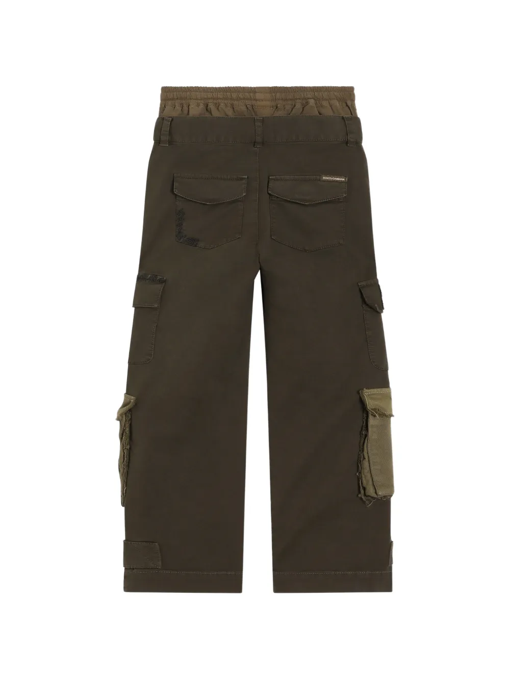 Dolce & Gabbana Kids Broek met cargo zakken Groen