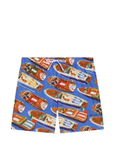 Dolce & Gabbana Kids boat print swim shorts