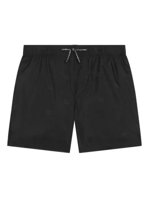 Dolce & Gabbana Kids logo-patch drawstring swim shorts