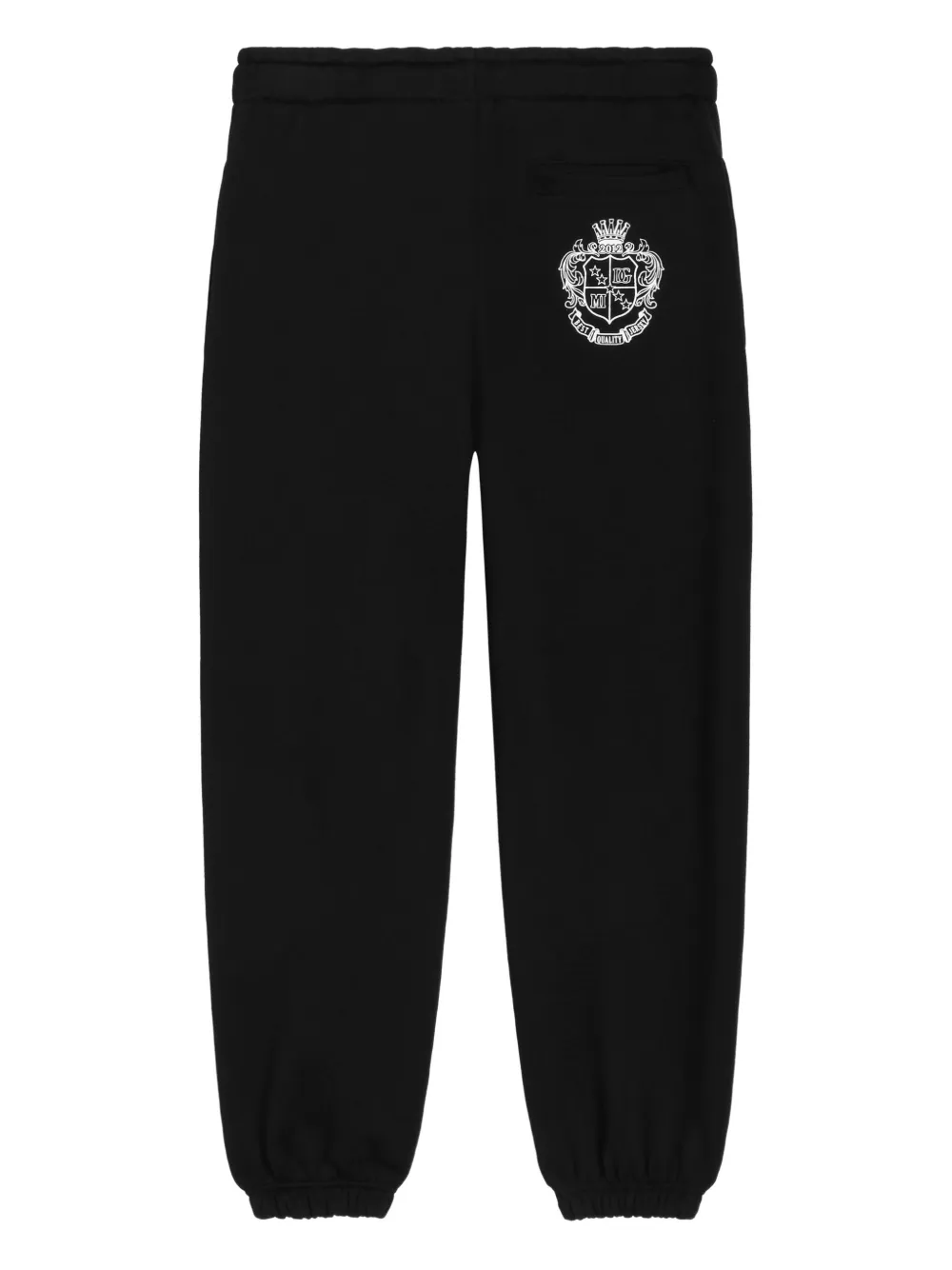  Dolce & Gabbana Kids Pantalon à Taille à Lien De Resserrage - Noir 