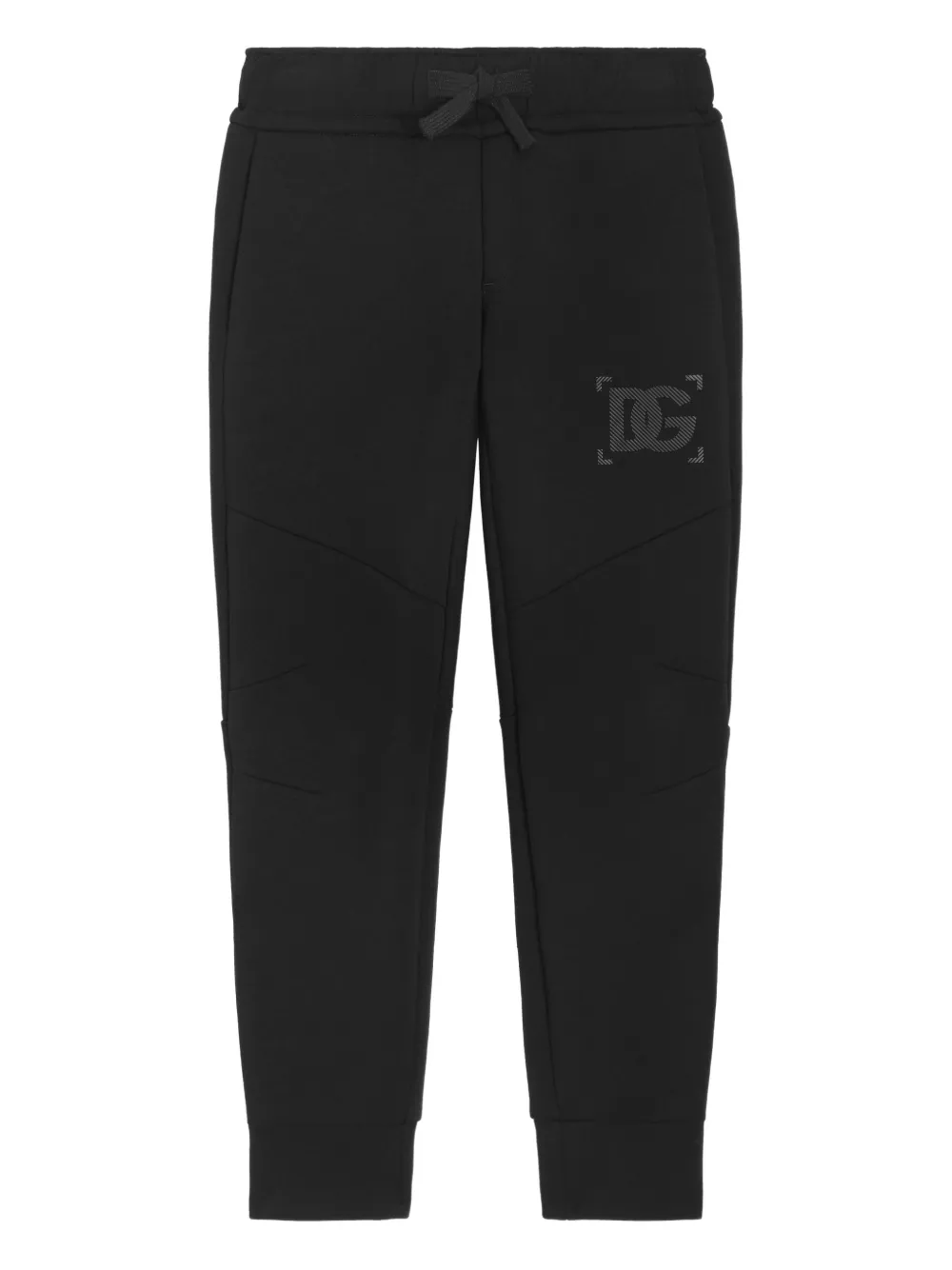 Dolce & Gabbana Kids Pantaloni sportivi con coulisse e stampa logo - Nero