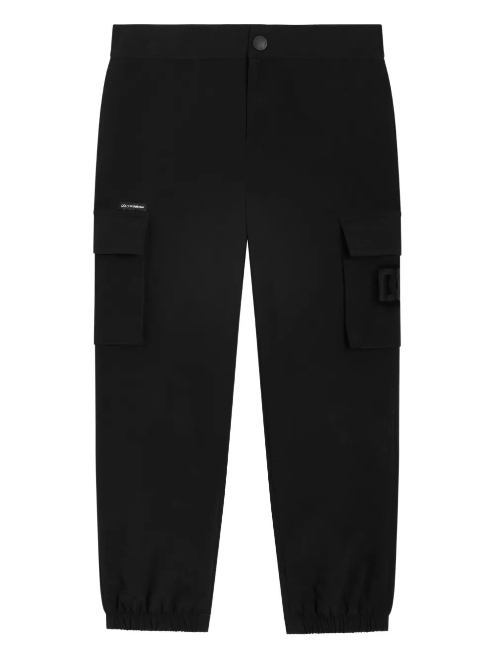 Dolce & Gabbana Kids Cargo con bottoni - Nero