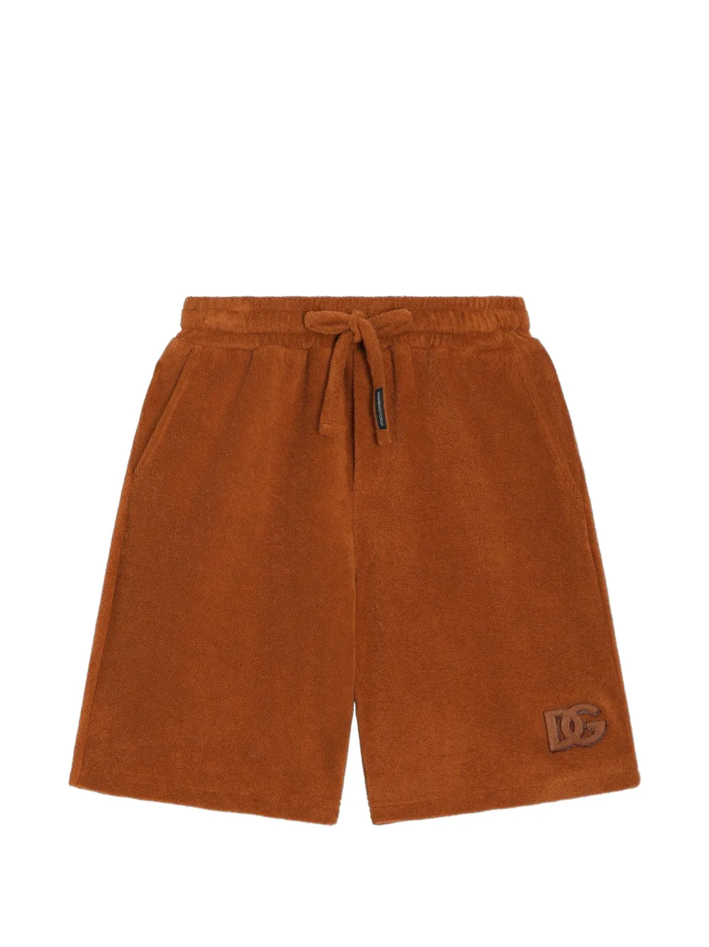 Dolce & Gabbana Kids Bermuda effetto spugna - Marrone