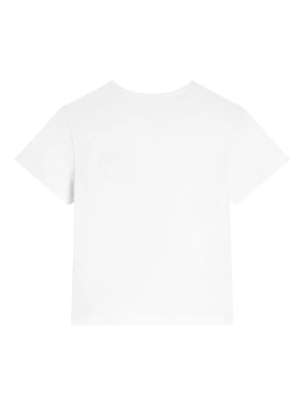 Dolce & Gabbana Kids T-shirt met logoplakkaat Wit