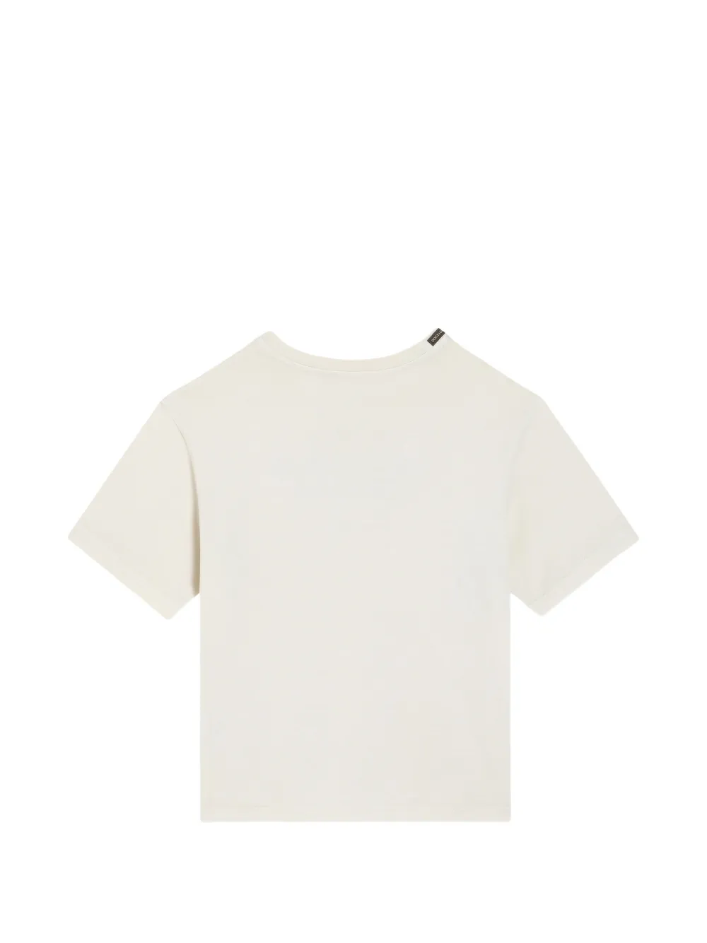 Dolce & Gabbana Kids Jersey T-shirt met print en logopatch Beige