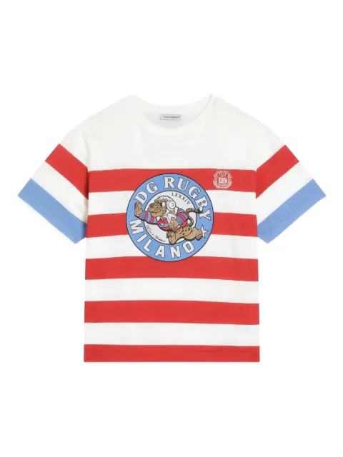 Dolce & Gabbana Kids playera con motivo de rayas