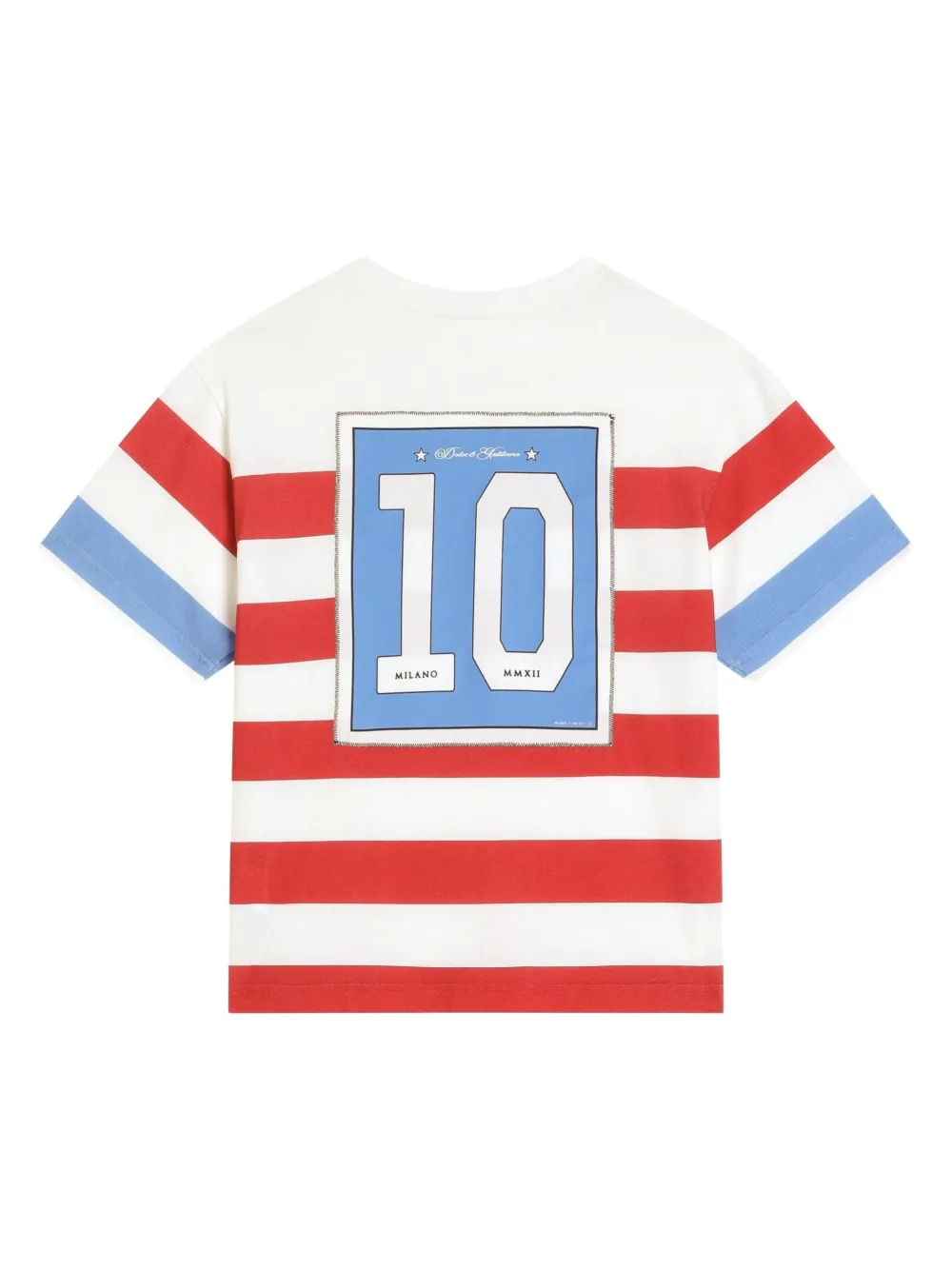 Dolce & Gabbana Kids Gestreept T-shirt Wit