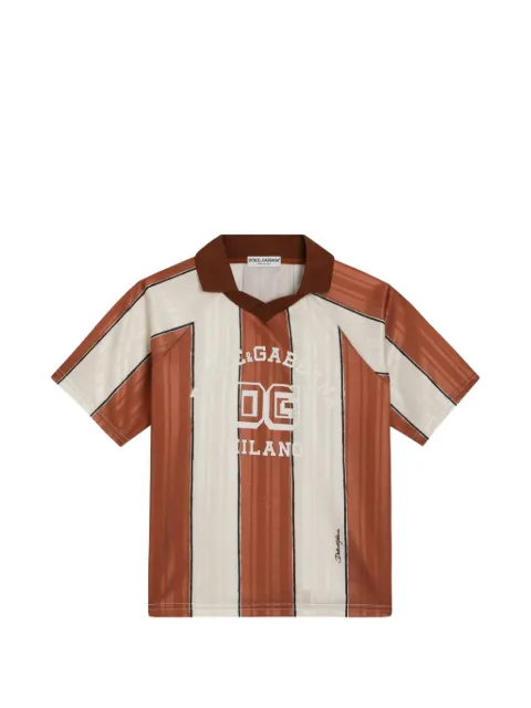 Dolce & Gabbana Kids  Camiseta de jersey com listra