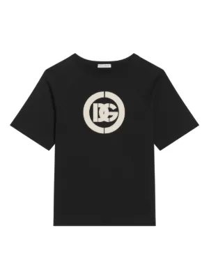 Dolce & Gabbana Kids Logo Print short-sleeved T-shirt | Black