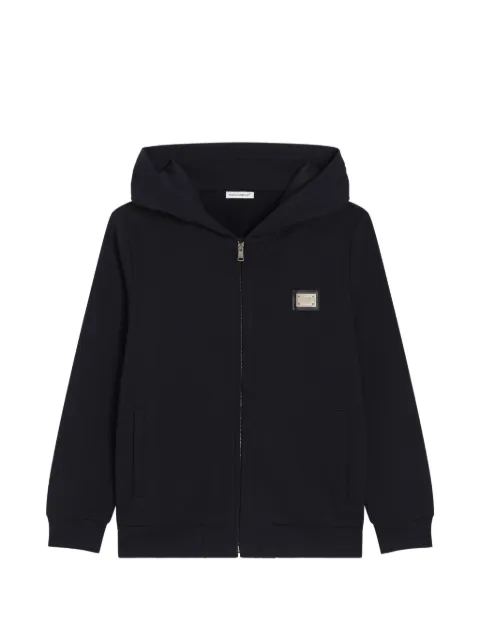 Dolce & Gabbana Kids Kapuzenjacke mit Reißverschluss