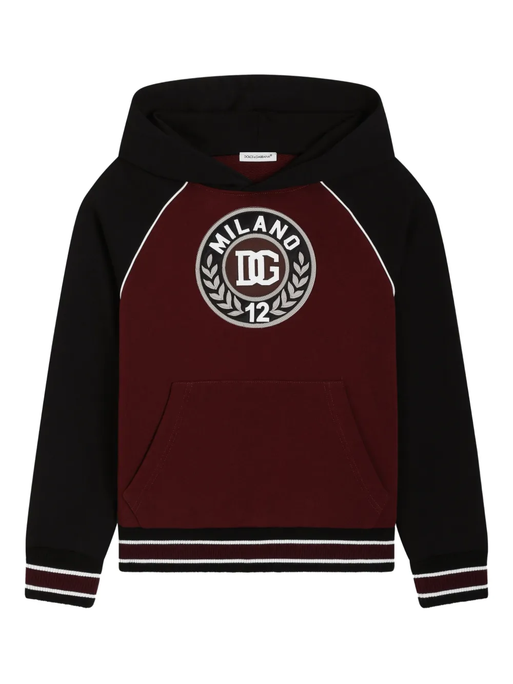 Dolce & Gabbana Kids hoodie con diseño color block | negro | Image 1