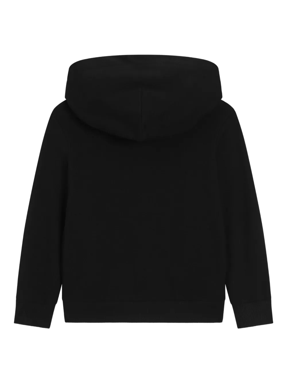 Dolce & Gabbana Kids Hoodie met rits Zwart