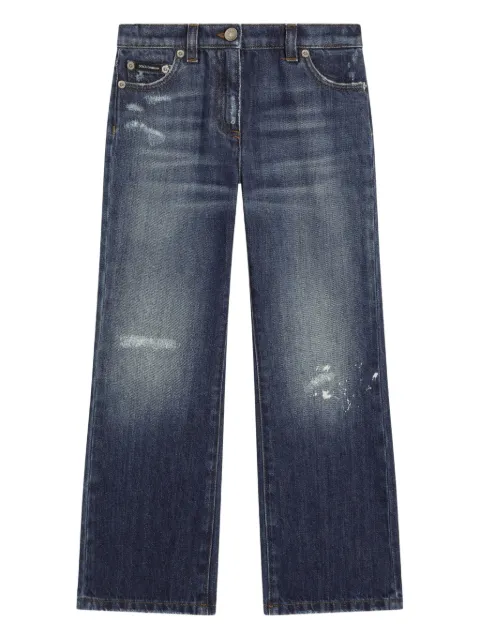 Dolce & Gabbana Kids distressed-effect jeans