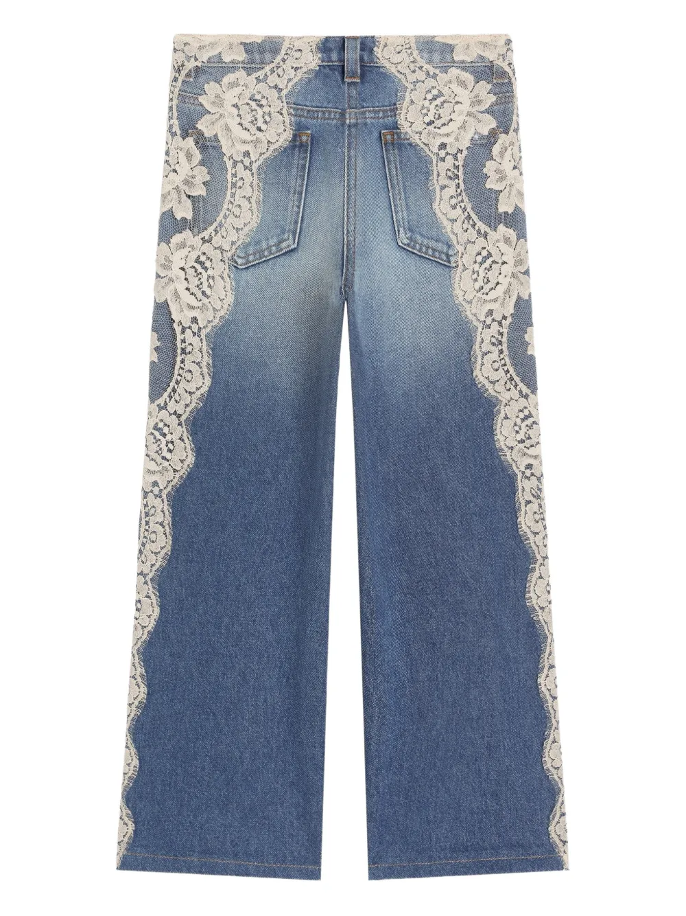 Lace-Detail Jeans