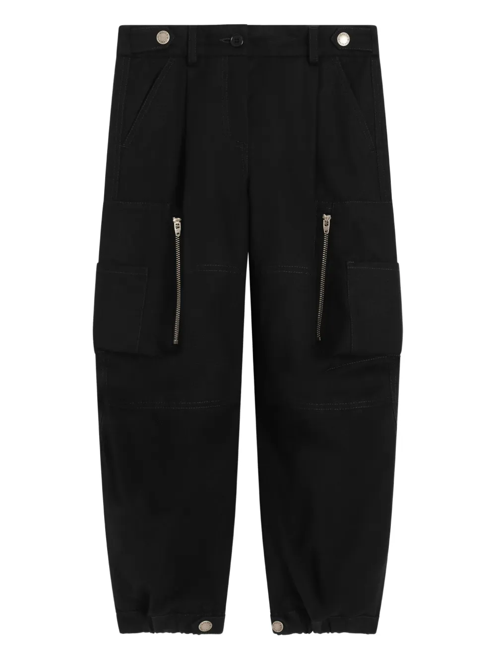 Dolce & Gabbana Kids Pantaloni con tasca a zip - Nero