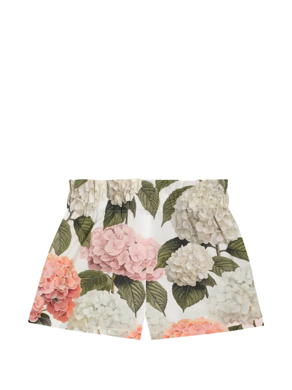 Dolce & Gabbana Kids Shorts met hydrangeaprint Wit