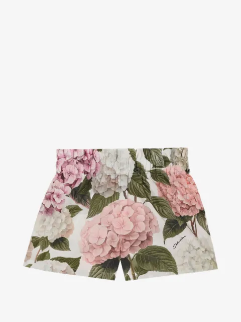 Dolce & Gabbana Kids short court à imprimé hortensia