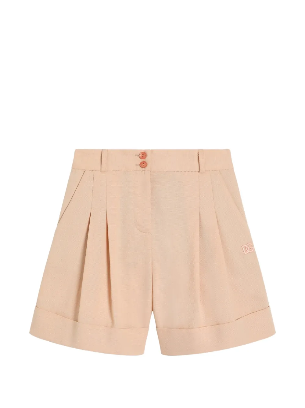 Dolce & Gabbana Kids cotton blend bermuda shorts - Rosa