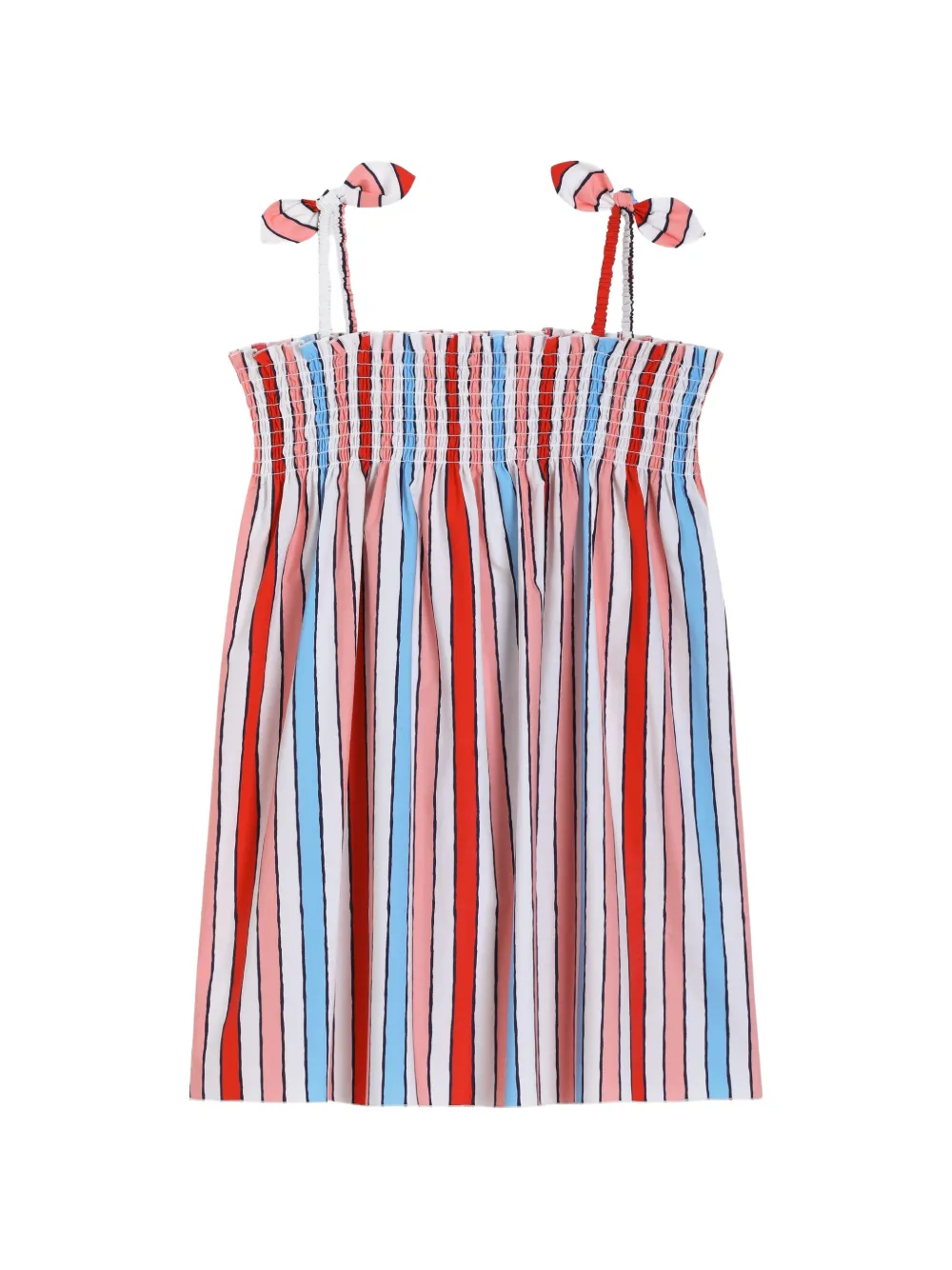 Dolce & Gabbana Kids Gestreepte jurk Wit