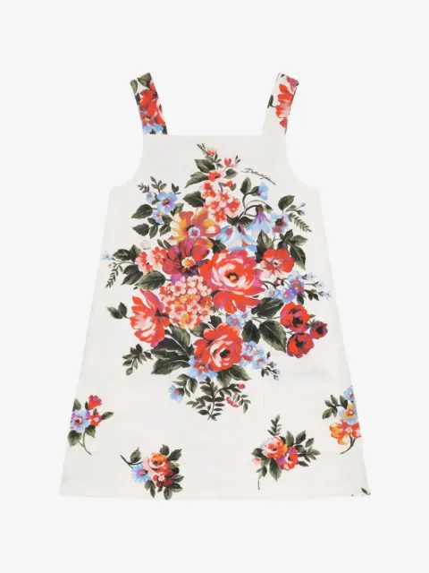 Dolce & Gabbana Kids vestido con estampado floral