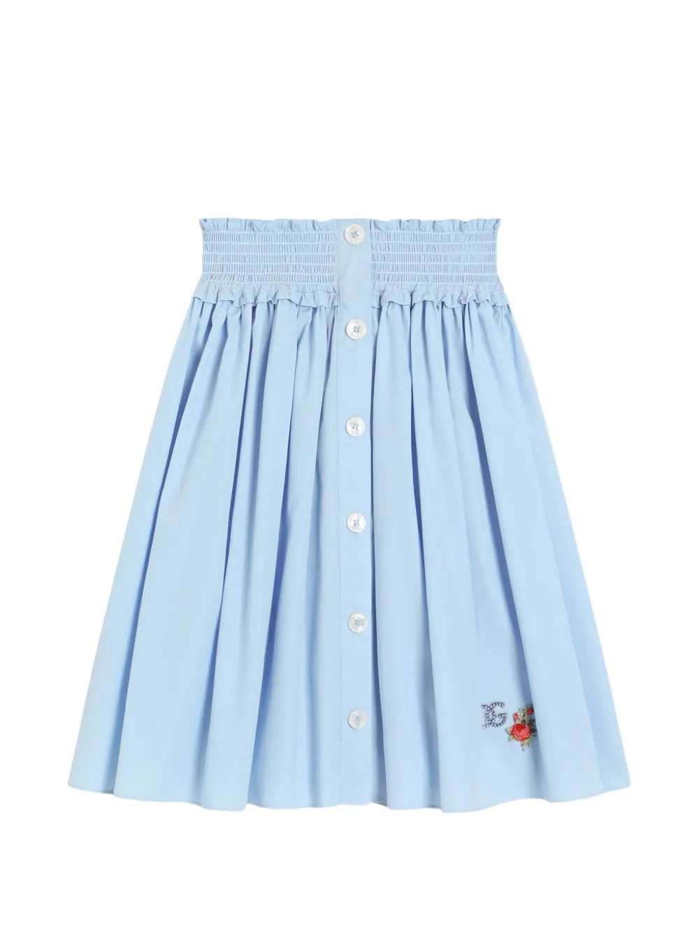 Dolce & Gabbana Kids Gonna con logo - Blu