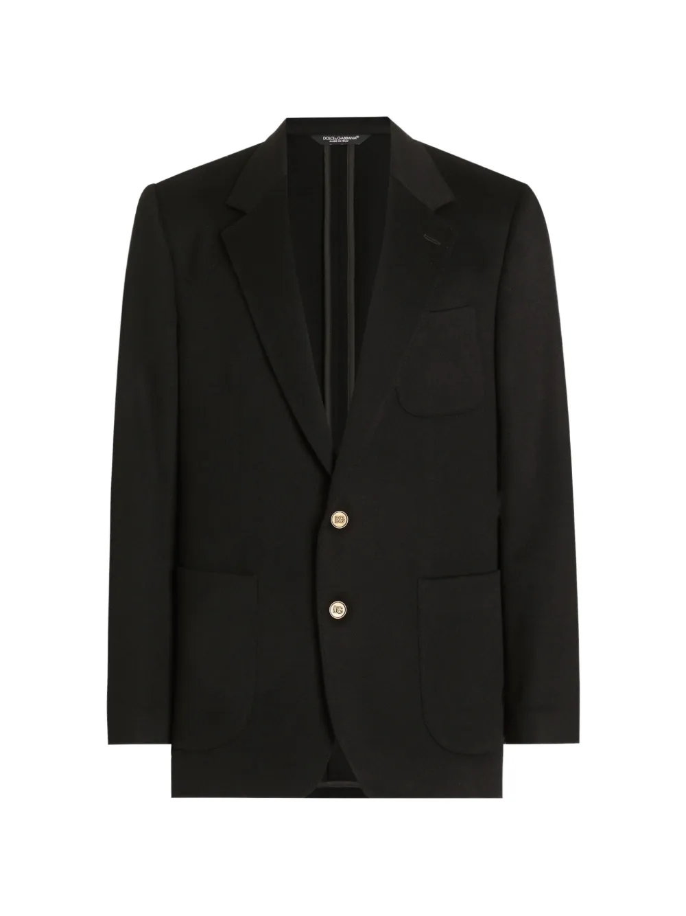 Dolce & Gabbana single-breasted Portofino cashmere jacket - Nero