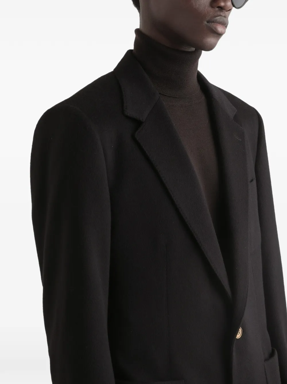 Dolce & Gabbana Portofino kasjmier blazer met enkele rij knopen Zwart